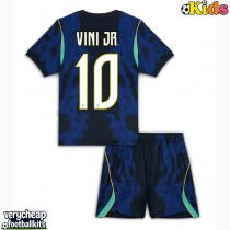 Brazil Vinicius Junior #10 Replica Away Minikit World Cup 2026 Short Sleeve (+ pants)